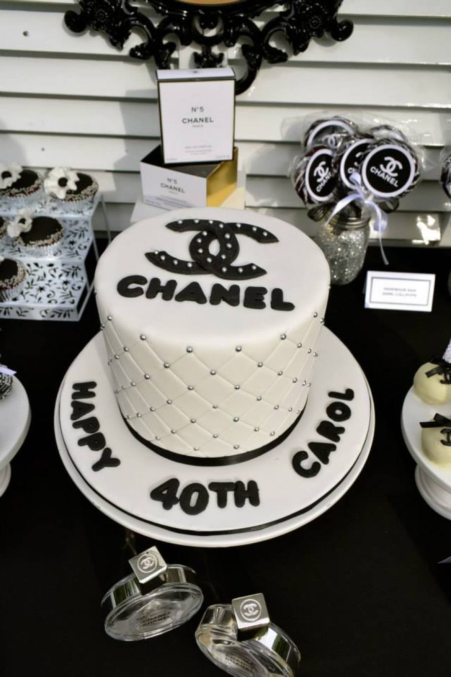 Chanel themed party cake